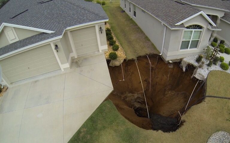 Heavy Rain Responsible for Sinkholes