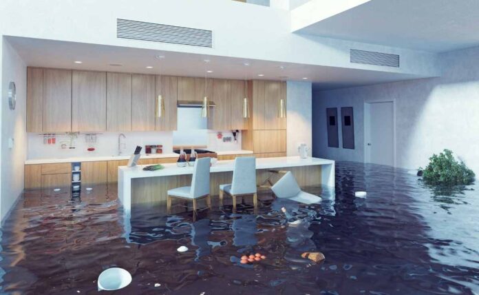 flooded kitchen