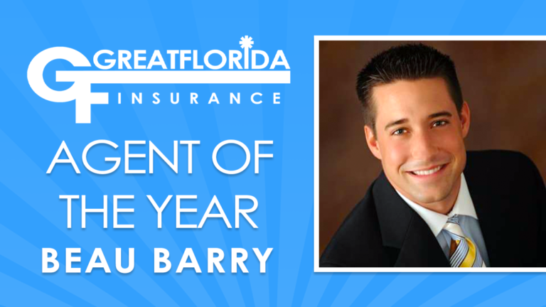 Beau Barry Named GreatFlorida Insurance 2023 Agent of the Year