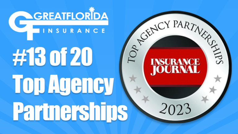 GreatFlorida Insurance Named in the Top 20 Agency Partnerships for 2023 by The Insurance Journal