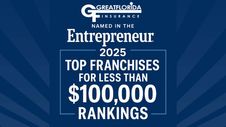 GreatFlorida Insurance Named One of Entrepreneur’s 2025 Top Franchises for Less Than $100,000